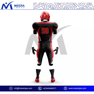 Venta al por mayor hombres uniforme de fútbol americano conjunto logotipo personalizado transpirable secado rápido Jersey Kit equipo Club partido entrenamiento ropa deportiva - Product Image 4