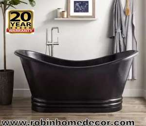 Exportador indio ofrece bañera independiente martillada de cobre sólido de estilo vintage de alta calidad excelente bañera de hidromasaje de cobre antiguo - Product Image 1