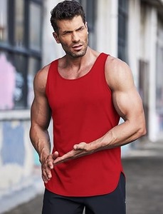 Camiseta sin Mangas de Algodón para Hombre, para Gimnasio, Musculación, Atletismo, Fitness, Entrenamiento, Running, Deportes, Culturismo, Secado Rápido, Absorbe la Humedad - Product Image 6