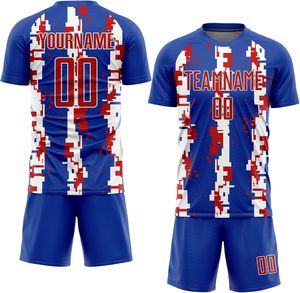 Camiseta de Fútbol con Cuello en V, 100% Poliéster, Logotipo Personalizado, Secado Rápido, Transpirable, Ligera, Manga Corta, Unisex, Sublimación - Product Image 1