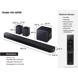Meilleures Ventes en Gros Système de Barre de Son HW-Q990F 11.1.4 Canaux Dolby Atmos - Product Image 4