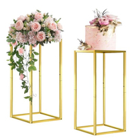 Vente chaude Or Grand Support De Fleurs Pour La Décoration De Table De Fête De Mariage Pièce Centrale En Métal Fleur Stand Exportateurs De L'Inde