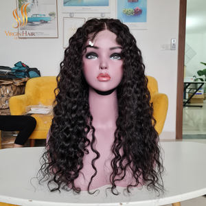 Perruque ondulée en cheveux vietnamiens bruts de qualité 12A à cuticule alignée non traitée de haute qualité et au meilleur prix Style vague naturelle - Product Image 6