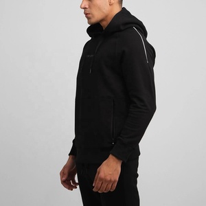 Custom High Quality Cotton Hoodie <b>Fleece</b> Essentials Streetwear oversized <b>Mens</b> hoodies <b>black</b> color plain pullover hoodies - Product Image 3