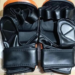 Guantes de boxeo y artes marciales de medio dedo Premium Equipo de competición y entrenamiento de cuero Premium con características de seguridad para gimnasios - Product Image 2