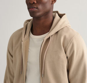 Alta calidad 100% algodón polar de gran tamaño para hombre Zip up Hoodies y sudadera Streetwear Heavyweight Sof Cotton Blank Hoodie - Product Image 6