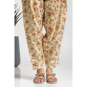 Conjunto Coordinado Estampado Dobby KST-43316 de Corte Holgado con Decoración de Encaje - Product Image 1