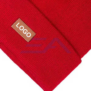 Gorros de Lana/Algodón Ajustables de Alta Calidad, Estilo Casual, Color Liso, con Logotipo Personalizado para Adultos, Fabricados en Pakistán - Product Image 4