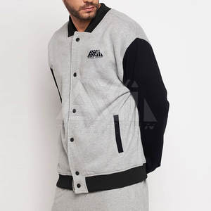 Chaquetas Letterman Más Vendidas en Línea, al Mejor Precio, Cuello Alto, Logotipo Frontal, Alta Calidad, Transpirables, Ecológicas, Servicio OEM, MOQ Bajo - Product Image 1