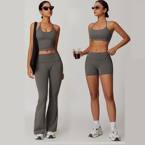 Leggings transpirables Mujeres Activewear Fitness & Yoga Wear Hombros inclinados Sujetador deportivo Gimnasio Fitness Sets - Product Image 6