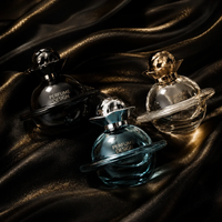 Flacon de Cologne en Verre de Luxe Unique Cosmic Sphere avec Vaporisateur de Précision, Emballage Personnalisé pour Flacon de Parfum