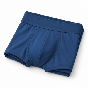 Calzoncillos bóxer personalizados para hombre de tiro medio con cintura tonal, panel frontal contorneado, tejido de punto de elastano de secado rápido - Product Image 5