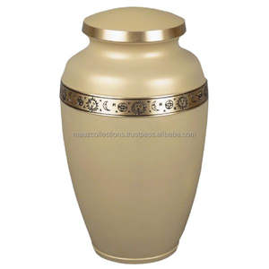 La urna de cremación de satén de estilo americano al por mayor para adultos de hasta 200 libras incluye una bolsa de acompañamiento para cenizas humanas - Product Image 1