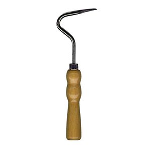 Premium Horse Farrier Supplies <b>Horseshoe</b> Hoof Picker with Brush Ergonomic Designs Vet Instruments Polished Wood Handle - Product Image 1