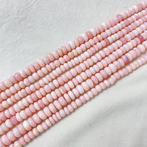 Cuentas de ópalo rosa para hacer pulseras, cuentas de ópalo de la India - Product Image 4