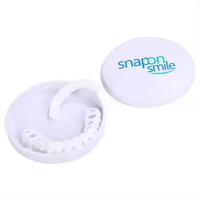 Lot de 2 prothèses dentaires esthétiques en silicone à clipser, ajustement parfait, pour un sourire éclatant et confortable