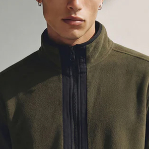 Sweat-shirt pour homme à col montant, fermeture zippée sur le devant, manches longues et poches latérales, service OEM, prix d'usine, matière respirante, 2026 - Product Image 2