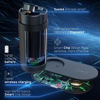 Termo Inteligente Digital con Pantalla LED de Temperatura, Compatible con Coche, Alimentado por USB/Batería, de Acero Inoxidable, para Hotel y Exteriores