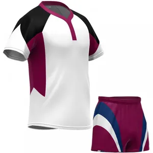 Uniforme de Rugby para Hombre, Ropa de Fútbol de Alta Calidad, Manga Corta, Diseño Más Nuevo, Duradero, Venta Al por Mayor - Product Image 3