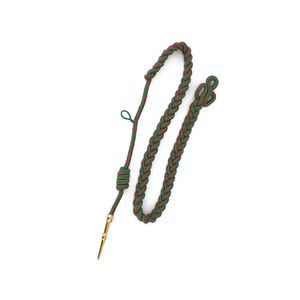 OEM personalizado 2024 al por mayor de alta calidad Lingotes de plata Aiguillette uniforme de color personalizado tamaño logotipo equipo de defensa personal - Product Image 2