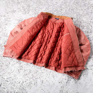 OEM Custom Mens Heavy Duty <b>Canvas</b> Work Jacket Lined Zip-Up Acid Wash Vintage Style - Product Image 3