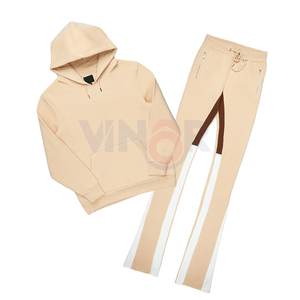 Chándal de 2 piezas de algodón de alta calidad, ropa de calle Unisex, chándal personalizado Dtg con estampado de pantalla Sun Fade Heavyweight para hombre - Product Image 4