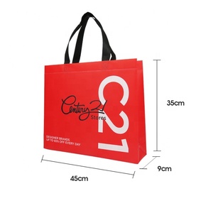 Non-woven <b>Fabric</b> Shopping <b>Bag</b> with Customizable Pattern and Size Non Woven & PP Webbing Handles for Supermarkets - Product Image 6