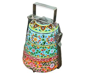 king Stainless Steel Food Grade Thermal Food Container Insulated <b>Lunch</b> <b>Box</b> Stackable Round <b>Lunch</b> <b>Box</b> Tiffin <b>Box</b> - Product Image 5