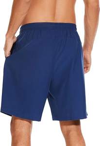 Pantalones cortos deportivos de verano de calle personalizada para hombre, Material de poliéster cómodo, decoración sólida 3D, servicio de cierre con cordón - Product Image 6