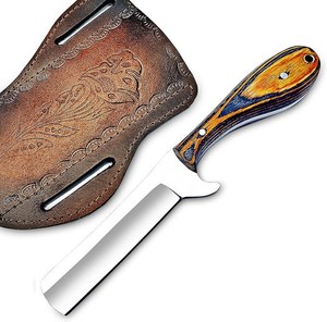 Couteau utilitaire Nordic Forge NF245 Cowboy Bull Cutter, fait main, lame pleine longueur en acier 12c27, qualité industrielle, lame plate en cuir - Product Image 1