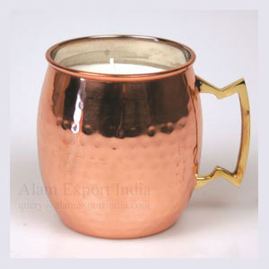 Bocaux de bougie en métal en acier inoxydable, vente en gros, en fer forgé Antique, décoration - Product Image 1