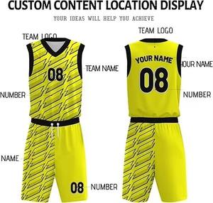 Fournisseur en gros de maillots de basket-ball à sublimation tendance, 100% polyester, uniformes d'équipe personnalisés de haute qualité - Product Image 4