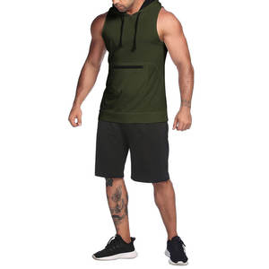 2025 Latest Design Solid <b>Men's</b> Gym <b>Hoodie</b> <b>Sleeveless</b> Wholesale OEM Service Casual <b>Sleeveless</b> Winter Breathable Eco-Friendly - Product Image 6