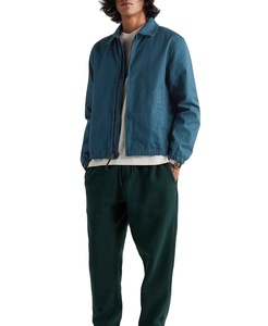 Abrigo informal de Otoño Invierno para hombre, copo de nieve, terciopelo, cremallera frontal para Pony Logo, solapa bordada, chaqueta Vintage para ejecutivos - Product Image 5