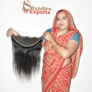 Extensiones de Cabello Natural Virgen Indio sin Procesar 13*6 HD para Frontal de Encaje, Liso, con Cutícula Alineada, Ondulado Natural, de una Sola Capa - Product Image 6