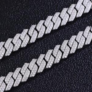 Hip Hop 10mm 12mm Ice Out Vvs1 Mossianite Cuban Link Chains 925 <b>Sterling</b> <b>Silver</b> <b>Men</b> Cuban Necklace Jewelry <b>Men</b> Hip Hop <b>Bracelet</b> - Product Image 2