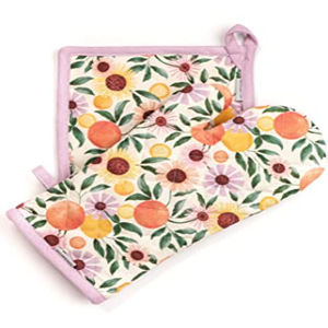 Olid-Manoplas de colores 100% algodón, conjunto completo de manoplas para horno y cocina - Product Image 1