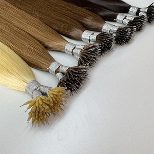 Natural Color Straight Nano Ring Human Hair <b>Extensions</b> Nano <b>Bead</b> Tip Remy Double Drawn Micro Ring Hair - Product Image 5