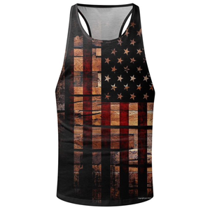 <b>Tank</b> <b>Top</b> Breathable Workout Sleeveless Shirt Men Woven 1OO% Polyester - Product Image 1