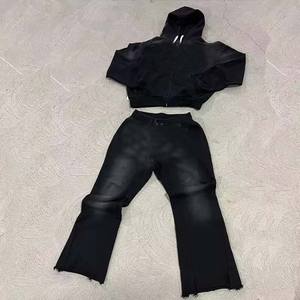 ชุดวอร์มสองชิ้นสำหรับผู้ชาย, ชุดวอร์มแนวสตรีทสำหรับใส่วิ่งชุดวอร์มทรงหลวม - Product Image 4