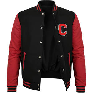 2025 High Quality Chenille Embroidery Custom Printing Logo Men College Baseball Bomber Letterman Leather Varsity <b>Jacket</b> For Men - Product Image 5