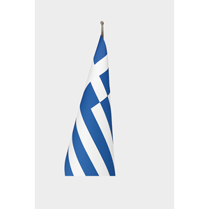 Greek Official Indoor <b>Flag</b>-Digital Printing Aluminum <b>Pole</b> Pennant Style 3x5ft - Product Image 3