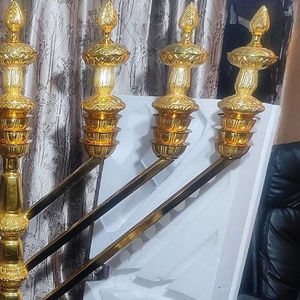 Menorah 7สาขาสำหรับตกแต่งเทศกาลคริสต์มาสอันหรูหรามี7สาขา - Product Image 1