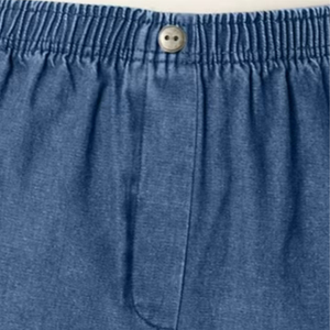 กางเกงขาสั้นผ้าฝ้าย100% สีกรมท่าสำหรับผู้หญิงกางเกงขาสั้นของ2025ผ้ายีนส์ขาสั้นสไตล์ตรงตามสั่ง - Product Image 4