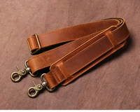 Maletín Clásico de Cuero Genuino para Portátil, Bolsa de Mensajero Cruzada al Hombro, Duradera, para Oficina, Negocios, Viajes, Protectora y Portátil