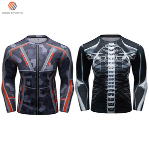 Nouveau Rashguard Professionnel Personnalisé pour Homme 100% Polyester Léger T-shirt de Compression d'Entraînement Faible MOQ Vente en Gros - Product Image 2