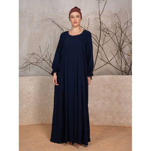 Vente en gros ensemble de prière respirant vêtements islamiques ensemble Abaya 2 pièces modeste abaya de prière pour femmes musulmanes robe et hijab Khimar - Product Image 1