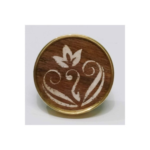 2025 Wooden <b>Handles</b> Round Shape Designer Highest Quality Bathroom <b>Furniture</b> Acacia Wood <b>Knobs</b> Antique Style Affordable - Product Image 5