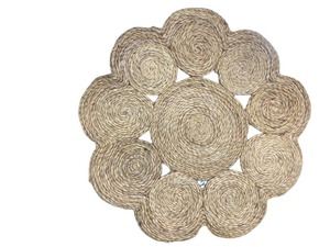 Tapis de sol tressé en jute écologique fait main 2023, tapis de sol naturel, tapis ronds en jute, fabriqué au Bangladesh - Product Image 2