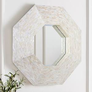 Espejo redondo con incrustaciones de concha de Capiz para decoración de pared de habitación, precio más bajo, espejos de nácar - Product Image 3